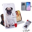 Pug Pattern Coloured Drawing Horizontal Flip Leather Case for Galaxy S10, with Holder & Card Slots & Wallet - 1