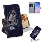 Lion Pattern Coloured Drawing Horizontal Flip Leather Case for Galaxy S10, with Holder & Card Slots & Wallet - 1