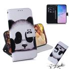 Panda Pattern Coloured Drawing Horizontal Flip Leather Case for Galaxy S10, with Holder & Card Slots & Wallet - 1