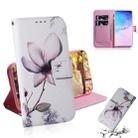 Magnolia Flower Pattern Coloured Drawing Horizontal Flip Leather Case for Galaxy S10 Plus, with Holder & Card Slots & Wallet - 1