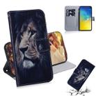Lion Pattern Coloured Drawing Horizontal Flip Leather Case for Galaxy S10 E, with Holder & Card Slots & Wallet - 1