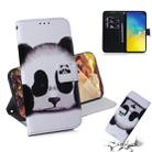 Panda Pattern Coloured Drawing Horizontal Flip Leather Case for Galaxy S10 E, with Holder & Card Slots & Wallet - 1