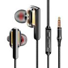 QKZ CK3 HIFI In-ear Four-unit Music Headphones (Black) - 1