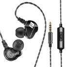 QKZ CK9 HiFi In-ear Four Unit Sports Music Headphones (Black) - 1