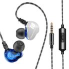 QKZ CK9 HiFi In-ear Four Unit Sports Music Headphones (Blue) - 1