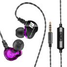 QKZ CK9 HiFi In-ear Four Unit Sports Music Headphones (Purple) - 1