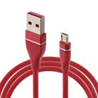 Nylon Weave Style USB to Micro USB Data Sync Charging Cable, Cable Length: 1m, For Galaxy, Huawei, Xiaomi, LG, HTC and Other Smart Phones (Red) - 1