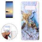 For Galaxy Note 8 Blue Marble Pattern TPU Shockproof Protective Back Cover Case - 1