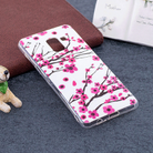 For Galaxy A8 (2018) Noctilucent Plum Pattern TPU Soft Back Case Protective Cover - 1