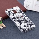 For Galaxy A8 (2018) Noctilucent Red Eye Skull Pattern TPU Soft Back Case Protective Cover - 1