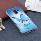 For Galaxy A8 (2018) Noctilucent Butterfly Pattern TPU Soft Back Case Protective Cover - 2