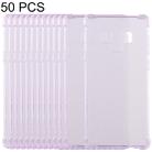 50 PCS 0.75mm Dropproof Transparent TPU Case for Galaxy Note9(Purple) - 1