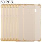 50 PCS 0.75mm Dropproof Transparent TPU Case for Galaxy Note9(Yellow) - 1