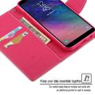 GOOSPERY FANCY DIARY Horizontal Flip PU Leather Case for Galaxy A6 (2018), with Holder & Card Slots & Wallet(Pink) - 5