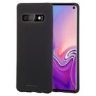 GOOSPERY SOFT FEELING Liquid TPU Drop-proof Soft Case for Galaxy S10 (Black) - 1