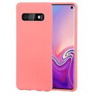 GOOSPERY SOFT FEELING Liquid TPU Drop-proof Soft Case for Galaxy S10 (Pink) - 1