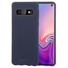 GOOSPERY SOFT FEELING Liquid TPU Drop-proof Soft Case for Galaxy S10 (Navy Blue) - 1