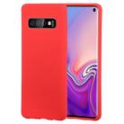 GOOSPERY SOFT FEELING Liquid TPU Drop-proof Soft Case for Galaxy S10 (Red) - 1