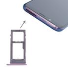 For Galaxy S9+ / S9 SIM & Micro SD Card Tray (Purple) - 1