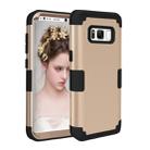 For Galaxy S8 Dropproof 3 in 1 Silicone sleeve for mobile phone (Gold) - 1