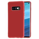 Frosted Soft TPU Protective Case for Galaxy S10e(Red) - 1