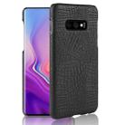 Shockproof Crocodile Texture PC + PU Case for Galaxy S10e(Black) - 1