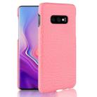 Shockproof Crocodile Texture PC + PU Case for Galaxy S10e(Pink) - 1