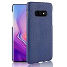 Shockproof Crocodile Texture PC + PU Case for Galaxy S10e(Blue) - 1