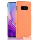 Shockproof Crocodile Texture PC + PU Case for Galaxy S10e(Yellow) - 1