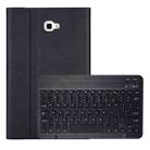 DY580 For Galaxy Tab A 10.1 T580 / T585 Detachable Plastic Bluetooth Keyboard Leather Tablet Case with Holder (Black) - 1