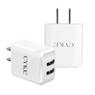 CYKE HKL-USB31 5V 2A Dual USB Wall Charger Travel Charger, Chinese Plug - 1