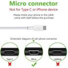 Huawei 1m Micro USB to USB 2.0 Data Sync Charging Cable, For Samsung / Huawei / Xiaomi / Meizu / LG / HTC and Other Smartphones(White) - 5