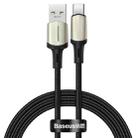 Baseus CATKLF-VA01 Cafule Series USB to Type-C / USB-C Data Cable, Suppport VOOC Flash Charging, Cable Length: 1m(Black) - 1