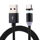 1m Weave Line USB to USB-C / Type-C Magnetic Charging Cable, For Galaxy S8 & S8 + / LG G6 / Huawei P10 & P10 Plus / Xiaomi Mi 6 & Max 2 and other Smartphones(Black) - 1