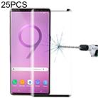 25 PCS Case Friendly Edge Glue Tempered Glass Film for Galaxy Note 9 - 1