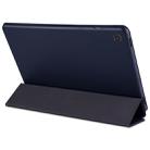 Cowhide Texture Horizontal Flip Leather Case for Galaxy Tab S5E 10.5 T720 / T725, with Holder (Dark Blue) - 1