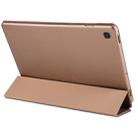 Cowhide Texture Horizontal Flip Leather Case for Galaxy Tab S5E 10.5 T720 / T725, with Holder (Gold) - 1