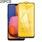 25 PCS For Galaxy A20s 9D Full Glue Full Screen Tempered Glass Film - 1