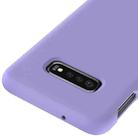 Shockproof Solid Color Liquid Silicone Case for Galaxy S10e(Purple) - 4