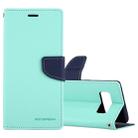 GOOSPERY FANCY DIARY for Galaxy Note 8 Cross Texture Horizontal Flip Leather Case with Card Slots & Wallet & Holder(Mint Green) - 1
