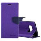 GOOSPERY FANCY DIARY for Galaxy Note 8 Cross Texture Horizontal Flip Leather Case with Card Slots & Wallet & Holder(Purple) - 1