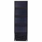 7W Monocrystalline Silicon Foldable Solar Panel Outdoor Charger with 5V Dual USB Ports (Black) - 1