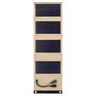 7W Monocrystalline Silicon Foldable Solar Panel Outdoor Charger with 5V Dual USB Ports (Khaki) - 1