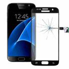 For Galaxy S7 / G930 0.26mm 9H Surface Hardness 3D Explosion-proof Colorized Silk-screen Tempered Glass Full Screen Film(Black) - 1