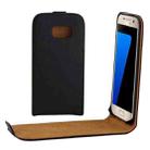 For Galaxy S7 / G930 Vertical Flip Leather Case Waist Bag with Magnetic Buckle(Black) - 1