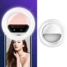RK34 Rechargeable Beauty Selfie Light Selfie Clip Flash Fill Light (White) - 1