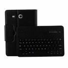 For Galaxy Tab E 9.6 / T560 2 in 1 Detachable Bluetooth Keyboard Litchi Texture Leather Tablet Case with Holder(Black) - 1