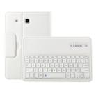 For Galaxy Tab E 9.6 / T560 2 in 1 Detachable Bluetooth Keyboard Litchi Texture Leather Tablet Case with Holder(White) - 1