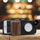 RK23 for iPhone 6 & 6S 9 Levels of Brightness Beauty Selfie Fill Light Phone Case, With Wide Angle + Macro + Fisheye Lens(Black) - 1