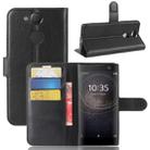 For Sony Xperia XA2 Litchi Texture Horizontal Flip Leather Case with Wallet & Holder & Card Slots(Black) - 1